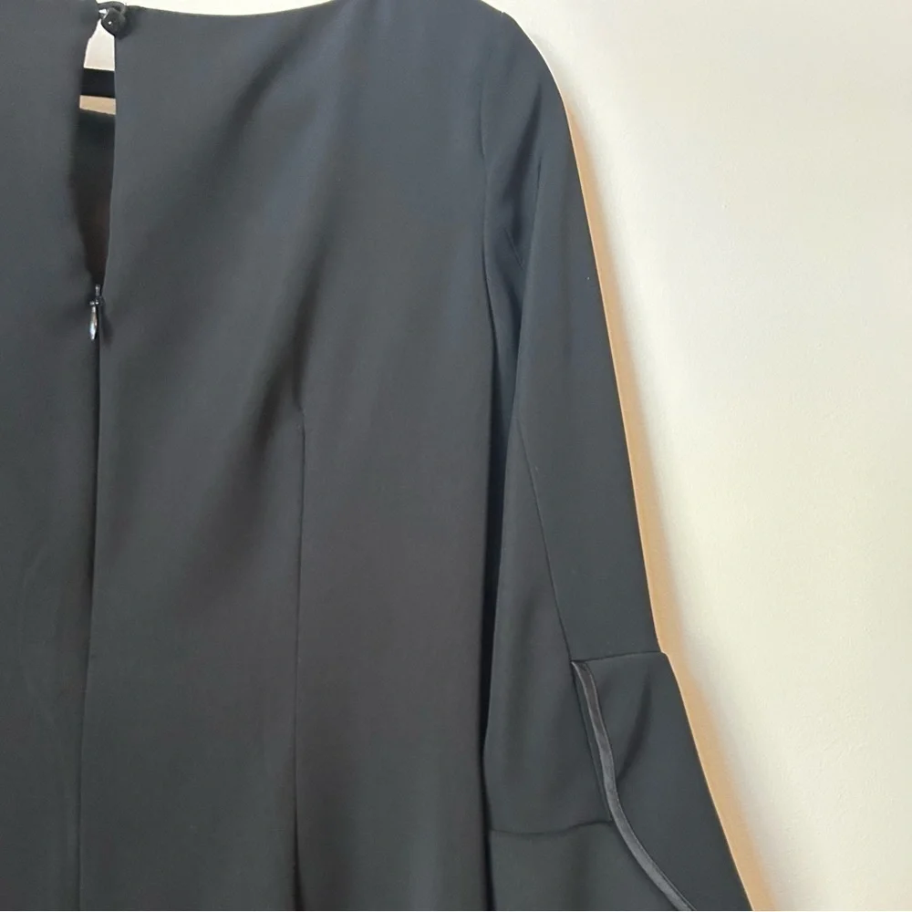 WHITE House Black‎ Market Ruffle Bell Sleeve Sheath Dress Women's 4